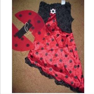 Girls size Large Lady bug Halloween Costume